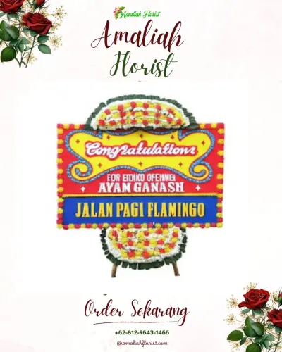 Bunga Papan Congratulation di Tlogopucang